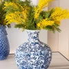 Cristina Oria Jarrones, Floreros Y Maceteros^Jarrón De Porcelana Azul Y Blanco Modelo Hida