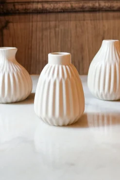 Cristina Oria Jarrones, Floreros Y Maceteros^Jarrón De Porcelana Beige