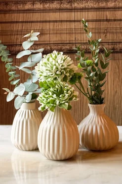 Cristina Oria Jarrones, Floreros Y Maceteros^Jarrón De Porcelana Beige