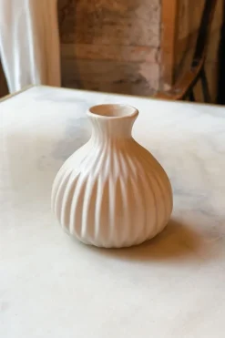 Cristina Oria Jarrones, Floreros Y Maceteros^Jarrón De Porcelana Beige