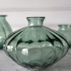 Cristina Oria Jarrones, Floreros Y Maceteros^Jarrón De Vidrio Ovalado Reciclado Verde