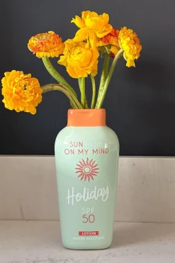 Cristina Oria Jarrones, Floreros Y Maceteros^Jarrón Diseño Crema Solar