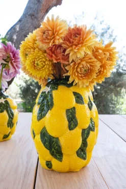 Cristina Oria Jarrones, Floreros Y Maceteros^Jarrón Diseño Limones De Porcelana Grande
