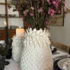 Cristina Oria Piezas Decorativas|Jarrones, Floreros Y Maceteros^Jarrón Diseño Piña Blanco