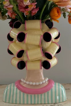 Cristina Oria Piezas Decorativas|Jarrones, Floreros Y Maceteros^Jarrón Lady Rulos