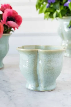 Cristina Oria Jarrones, Floreros Y Maceteros^Jarrón Pequeño Con Diseño De Campana Verde