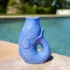 Cristina Oria Piezas Decorativas|Jarrones, Floreros Y Maceteros^Jarrón Pez Azul