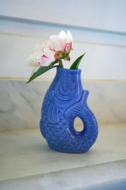 Cristina Oria Piezas Decorativas|Jarrones, Floreros Y Maceteros^Jarrón Pez Azul