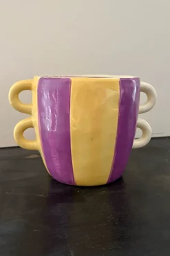 Cristina Oria Jarrones, Floreros Y Maceteros^Jarrón Rayas Estilo Moderno