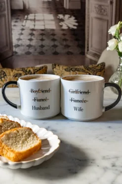 Cristina Oria Tazas Y Teteras^Juego de 2 Tazas Wife & Husband