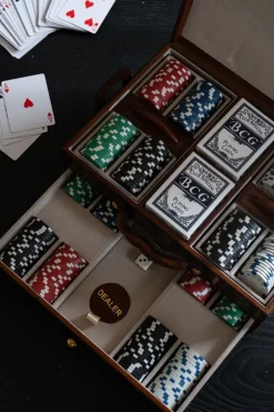 Cristina Oria Juegos De Mesa^Juego De Póker De Cuero