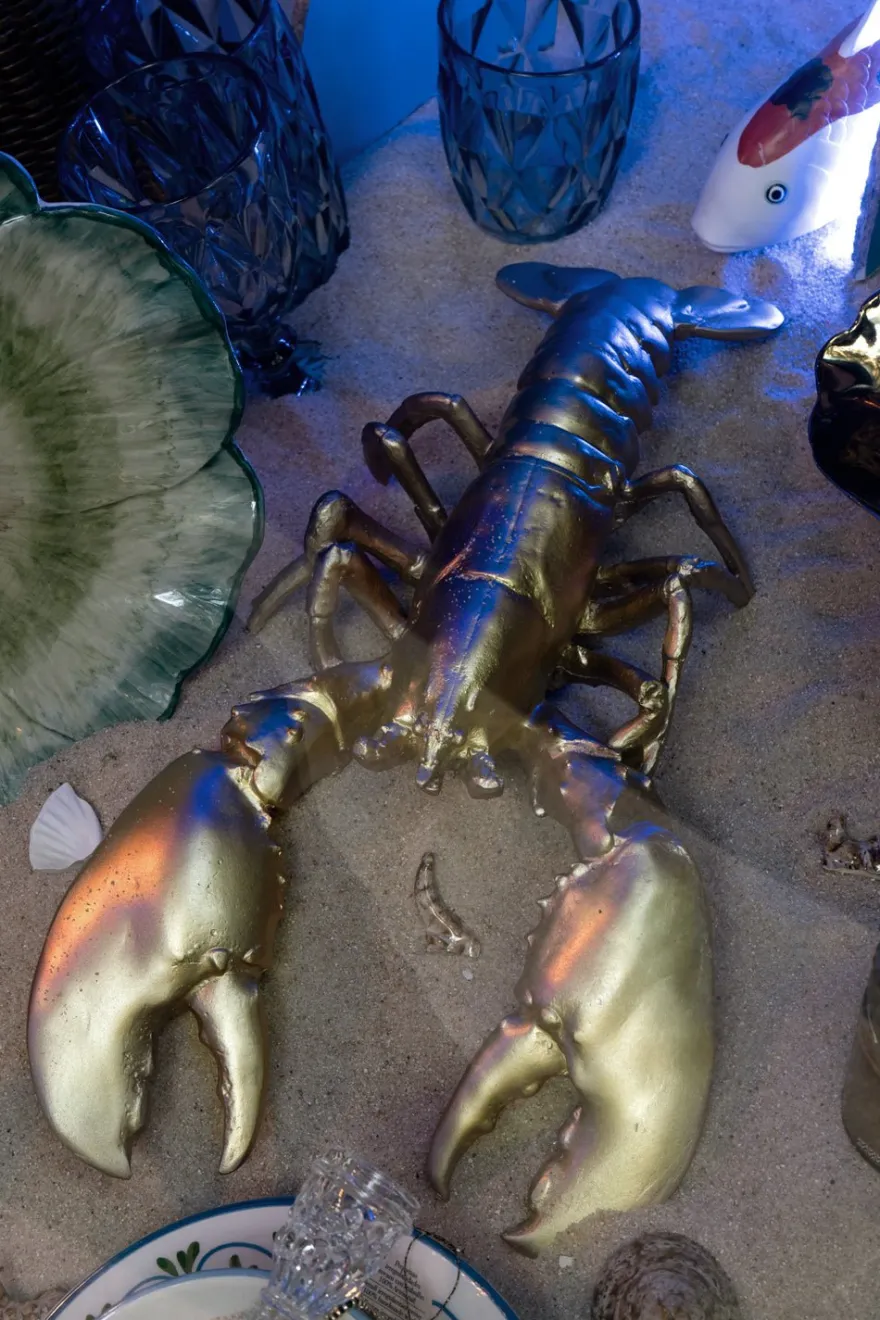 Cristina Oria Piezas Decorativas^Langosta Dorada De Decoración