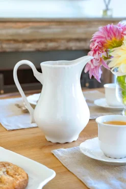 Cristina Oria Accesorios De Mesa^Lechera Blanca Con Relieve Co