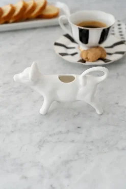 Cristina Oria Accesorios De Mesa^Lechera Cerámica Blanca Vaca