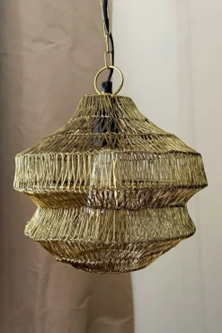 Cristina Oria Lámparas^Lámpara Colgante De Hierro Dorado