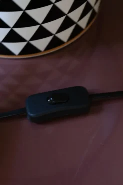 Cristina Oria Lámparas^Lámpara De Cerámica Diseño Geométrico en Blanco y Negro