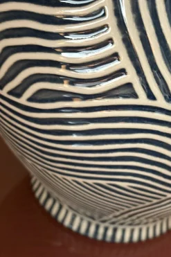 Cristina Oria Lámparas^Lámpara De Sobremesa Cerámica Ondas