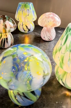 Cristina Oria Lámparas^Lámpara De Vidrio Efecto Degradado Azul Y Verde