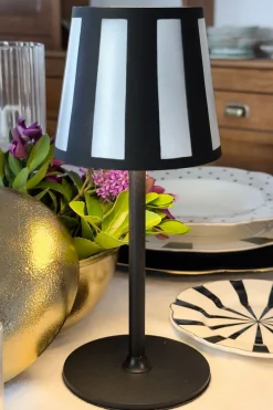 Cristina Oria Lámparas^Lámpara Led Táctil Blanca Y Negra