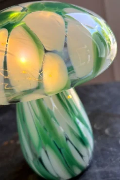 Cristina Oria Lámparas^Lámpara Seta De Vidrio Efecto Degradado Blanco Y Verde