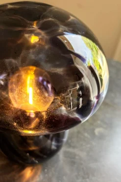 Cristina Oria Lámparas^Lámpara Seta De Vidrio Efecto Degradado Negro