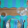 Cristina Oria Manteles Individuales^Mantel Individual Rayas Azules Y Verdes