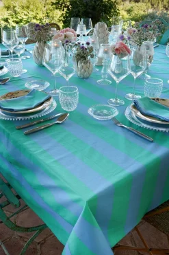 Cristina Oria Manteles^Mantel Rayas Azules Y Verdes