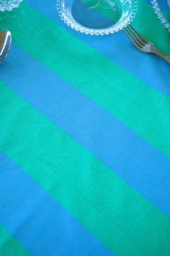 Cristina Oria Manteles^Mantel Rayas Azules Y Verdes