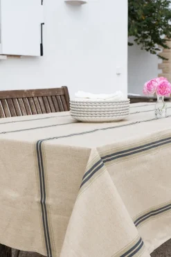 Cristina Oria Manteles Antimanchas|Manteles^Manteles Antimanchas Con Diseño Rayas Grises