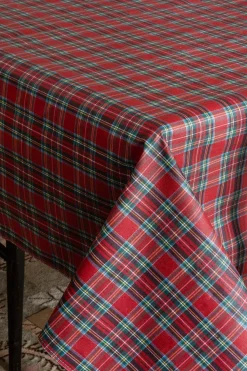 Cristina Oria Manteles Antimanchas|Manteles^Manteles Antimanchas Con Diseño Cuadros Escoceses Navidad