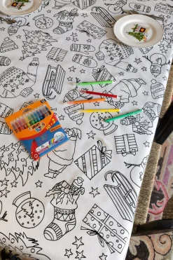 Cristina Oria Manteles|Minichef^Manteles Coloreables Infantiles Con Motivos Navideños