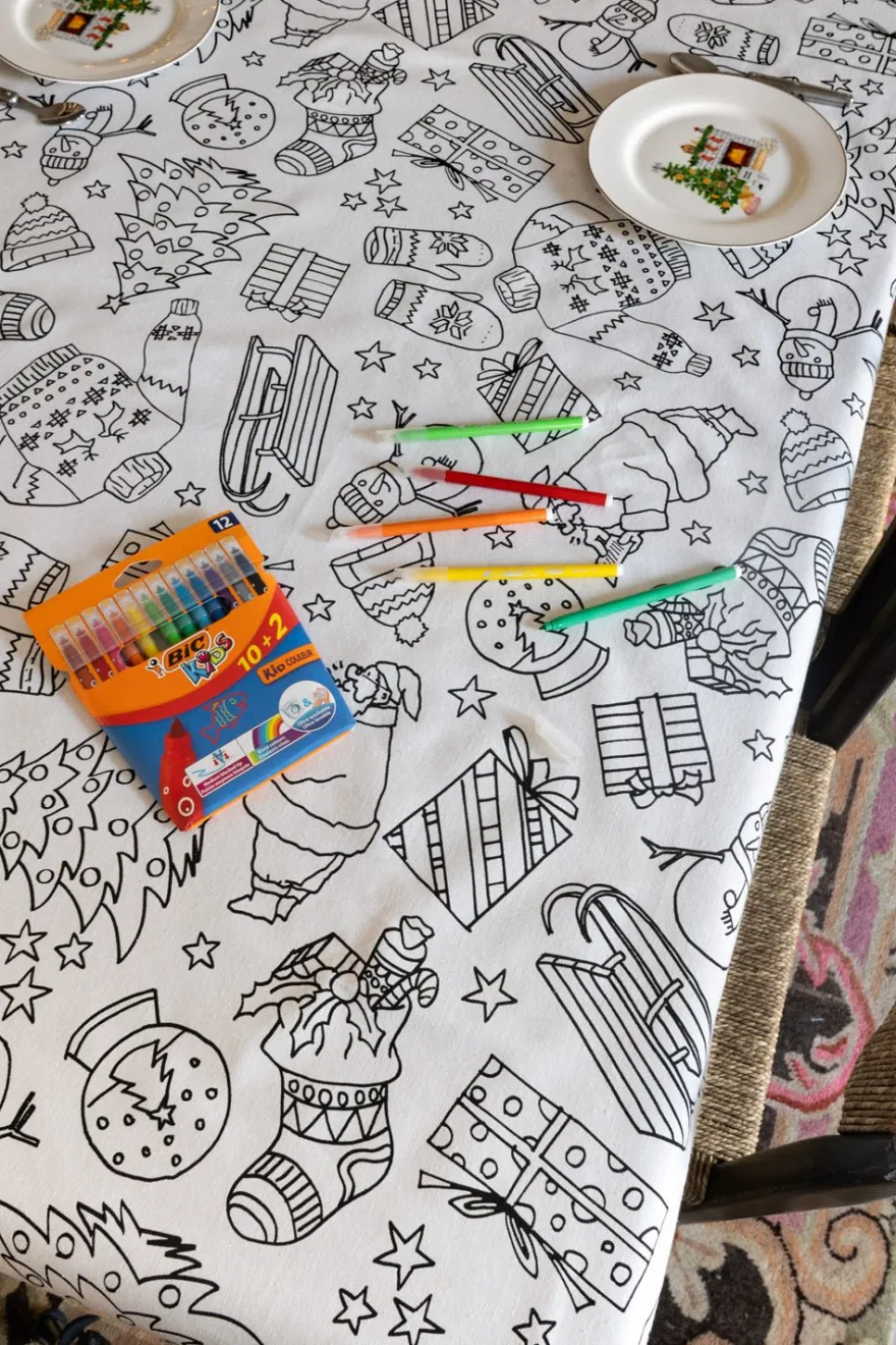 Cristina Oria Manteles|Minichef^Manteles Coloreables Infantiles Con Motivos Navideños