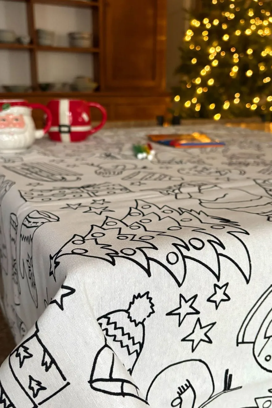 Cristina Oria Manteles|Minichef^Manteles Coloreables Infantiles Con Motivos Navideños
