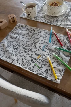 Cristina Oria Manteles Individuales|Minichef^Manteles Individuales Coloreables Infantiles Abecedario