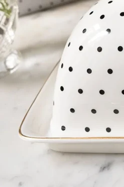 Cristina Oria Accesorios De Mesa^Mantequillero Dos Piezas De Puntos