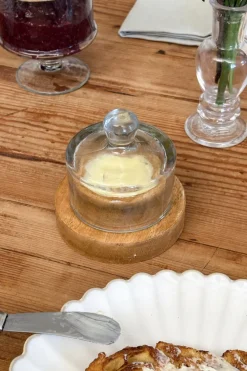 Cristina Oria Accesorios De Mesa^Mantequillero Redondo Con Tapa De Cristal