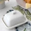 Cristina Oria Accesorios De Mesa^Mini Mantequillera Cerámica Blanca