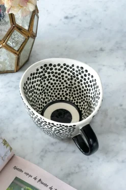 Cristina Oria Tazas Y Teteras^Mug Artesana Puntos Co