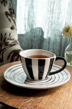 Cristina Oria Tazas Y Teteras^Mug Artesana Rayas Verticales Co