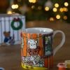 Cristina Oria Tazas Y Teteras|Minichef^Mug Coloreable Con Diseño De Oso Chef Especial Navidad