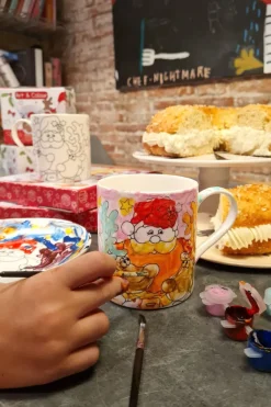 Cristina Oria Tazas Y Teteras|Minichef^Mug Papa Noel Coloreable