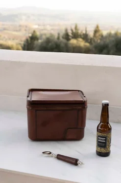 Cristina Oria Cubiteras Y Champaneras^Nevera De Cuero Pequeña