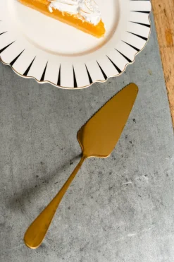 Cristina Oria Cubiertos De Postre^Pala Para Tartas Dorada