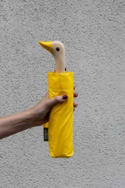 Cristina Oria Paraguas^Paraguas Con Diseño Amarillo Y Mango Con Cabeza De Pato