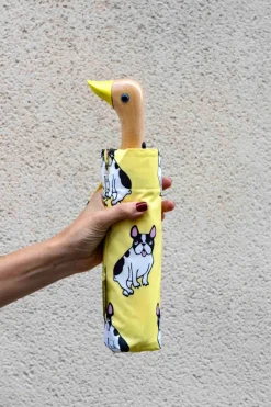 Cristina Oria Paraguas^Paraguas Con Diseño De Bulldogs Y Mango Con Cabeza De Pato