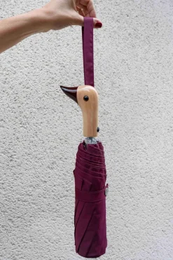 Cristina Oria Paraguas^Paraguas Con Diseño Frambuesa Y Mango Con Cabeza De Pato