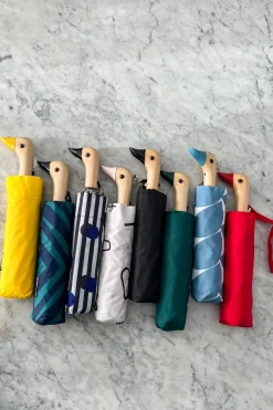 Cristina Oria Paraguas^Paraguas Con Diseño Rojo Y Mango Con Cabeza De Pato