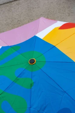 Cristina Oria Paraguas^Paraguas Con Estampado Matisse Y Mango Con Cabeza De Pato