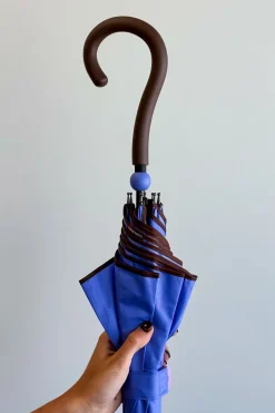 Cristina Oria Paraguas^Paraguas Largo Con Diseño De Rayas De Colores