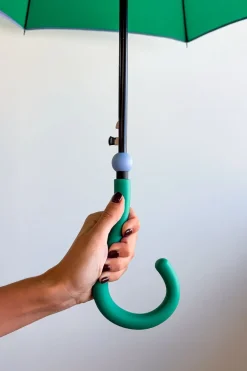 Cristina Oria Paraguas^Paraguas Largo Con Diseño De Rayas De Colores